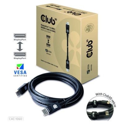 Club3D CABLE DP TO DP 3M/M/M CAC-1060 CLUB3D