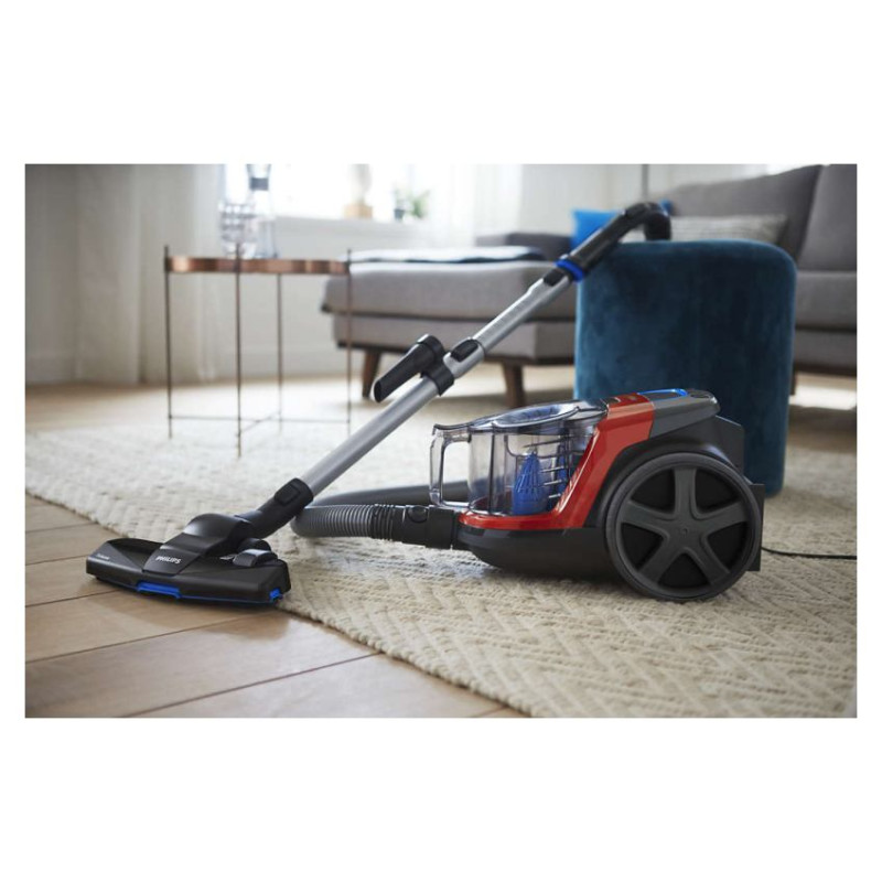 Philips PowerPro Compact bezmaisa putekļsūcējs, 900 W (sarkans) - FC9330/09