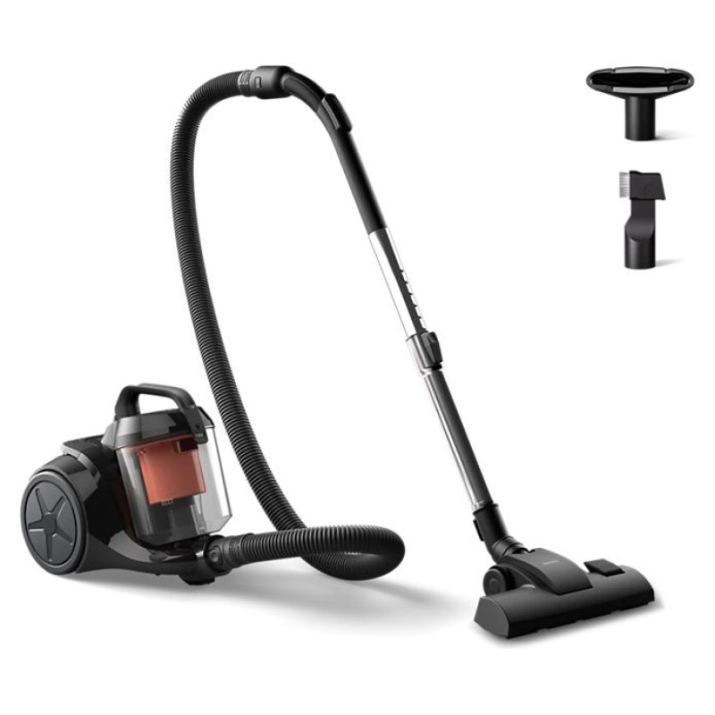 Philips Vacuum Cleaner|PHILIPS|Input power 800 W|Dust capacity 1.3 L|Cylinder vacuum|Cleaning type Dry|Dust container Bagless|Colour Black|XB1142/10