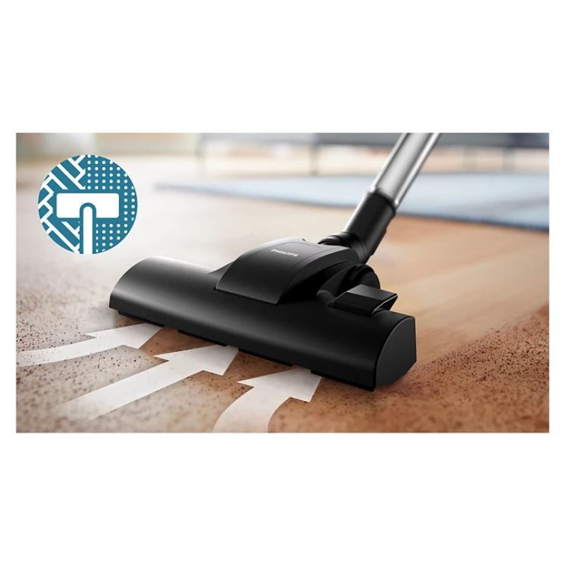 Philips Vacuum Cleaner|PHILIPS|Input power 800 W|Dust capacity 1.3 L|Cylinder vacuum|Cleaning type Dry|Dust container Bagless|Colour Black|XB1142/10