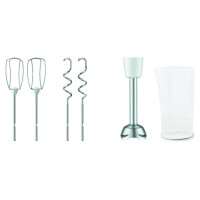 Tefal mikseris Prep'Mix+, 500W, balts/pelēks - HT462138
