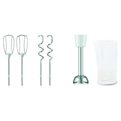 Tefal mikseris Prep'Mix+, 500W, balts/pelēks - HT462138