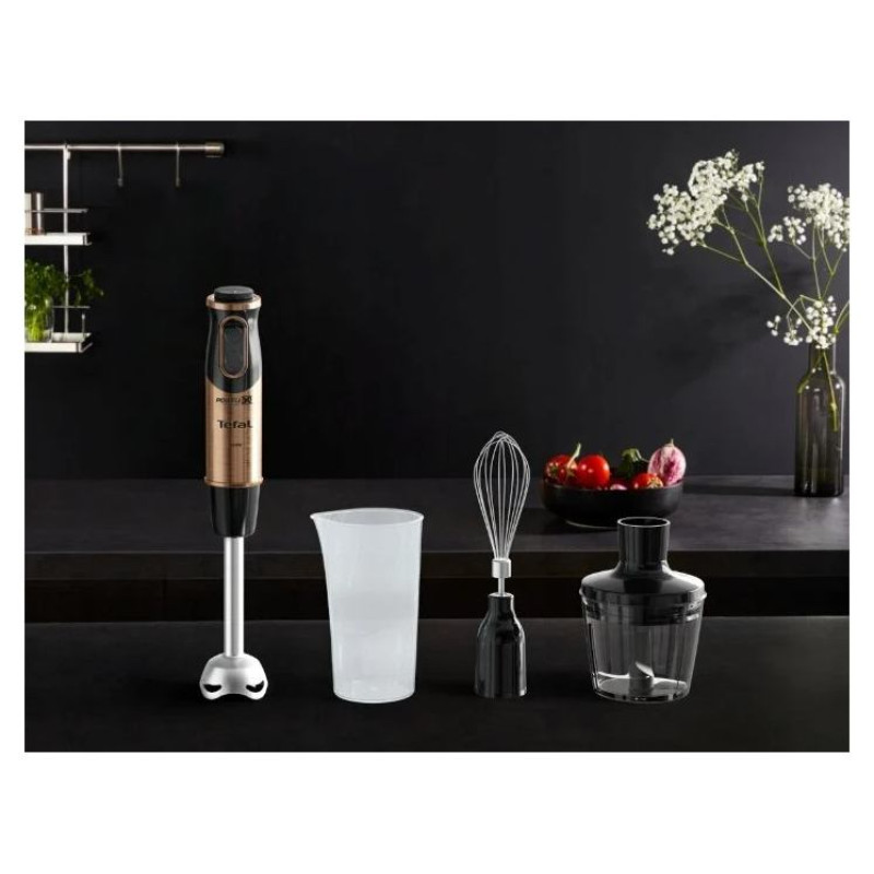 Tefal rokas blenderis QUICKCHEF 3IN1, 1000W, melns/vara - HB656G10