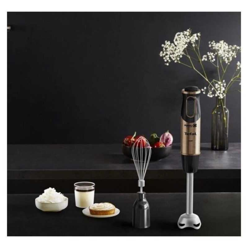 Tefal rokas blenderis QUICKCHEF 3IN1, 1000W, melns/vara - HB656G10