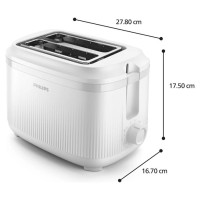 Philips 3000. Sērijas Basic tosteris, 900W, balts - HD2511/00