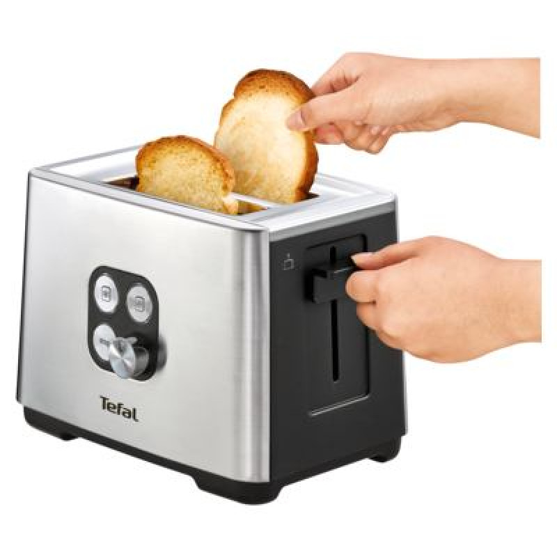 Tefal tosteris Equinox,  900W, melns / nerūsējo&scaron;ā tērauda - TT420D