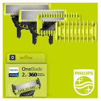 Philips OneBlade 360 skuvekļa Sejas +  ķermeņa komplekts maināmie asmeņi 2 gab - QP624/50