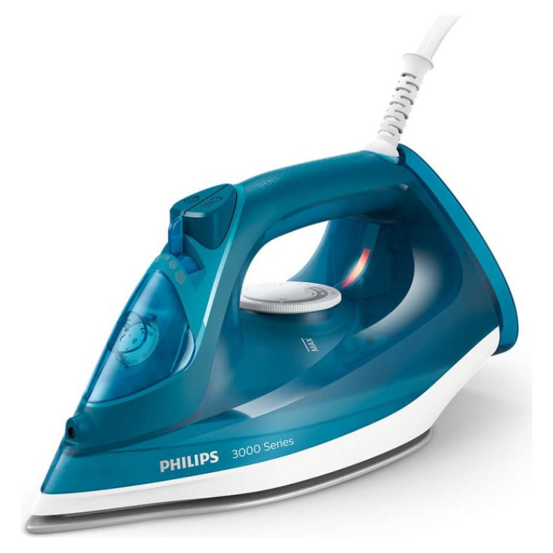 Philips 3000 sērijas Tvaika gludeklis, 2600W, zilganzaļs - DST3040/70