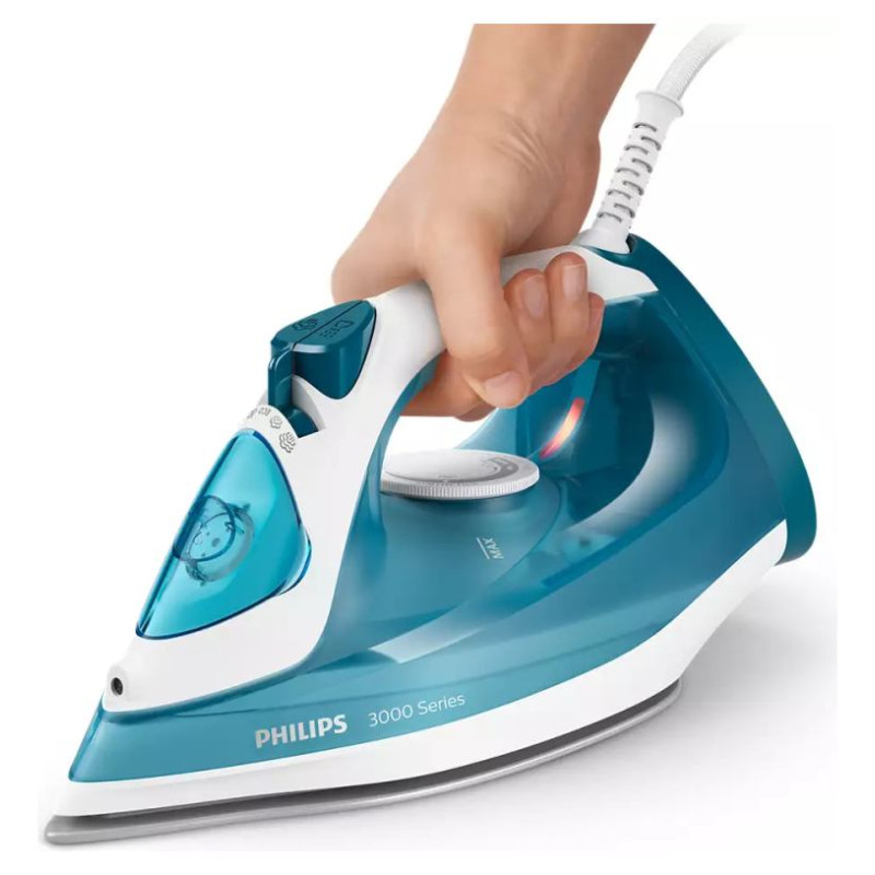 Philips 3000 sērijas Tvaika gludeklis, 2100W, zilganzaļ&scaron; ar baltu - DST3011/20