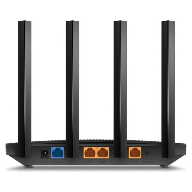 Tp-Link Wireless Router|TP-LINK|Wireless Router|1500 Mbps|Wi-Fi 6|1 WAN|3x10/100/1000M|Number of antennas 4|ARCHERAX17
