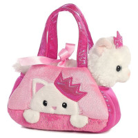 Fancy Pals AURORA Fancy Pals Plīša kaķu princese rozā somā, 20 cm