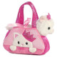 Fancy Pals AURORA Fancy Pals Plīša kaķu princese rozā somā, 20 cm