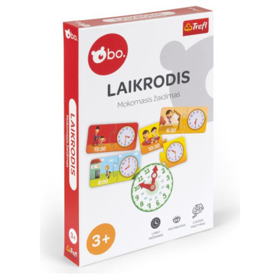 BO. Развивающая настольная игра "Часы" (на литовском языке)