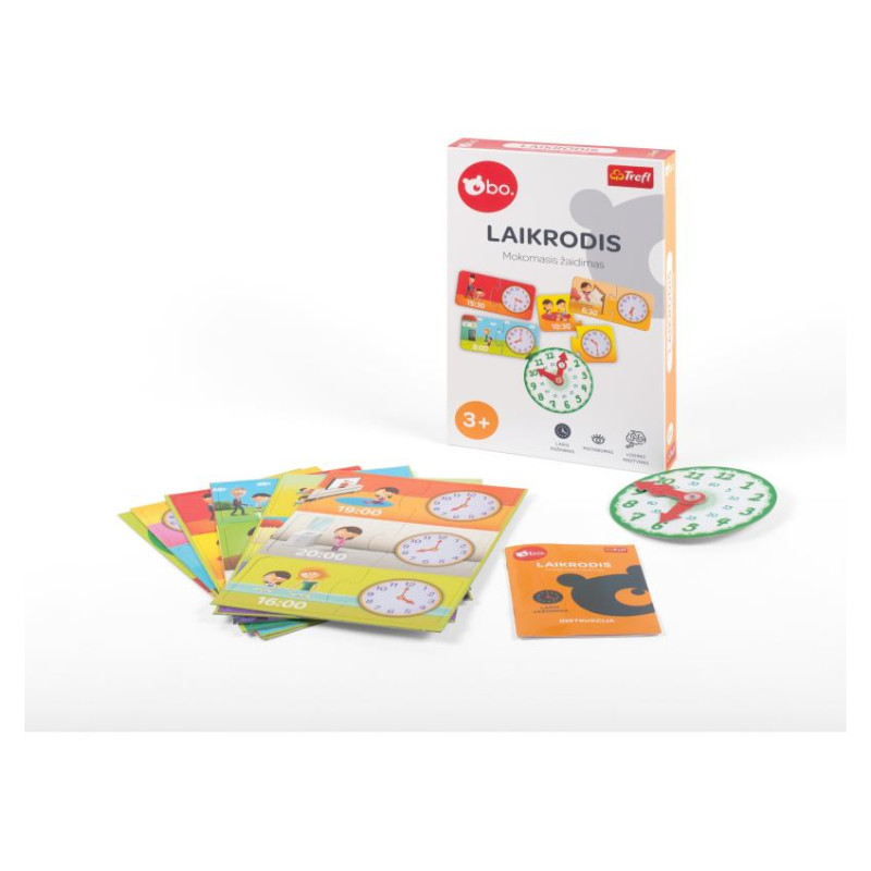 BO. Развивающая настольная игра "Часы" (на литовском языке)