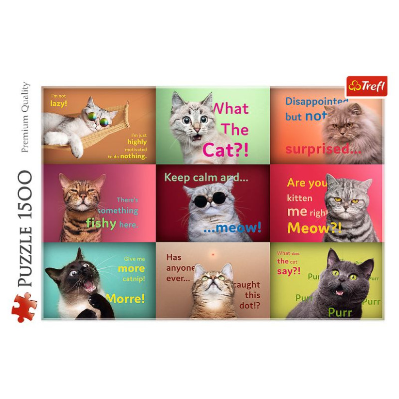 Trefl Puzle Kaķi, 1500 gab.