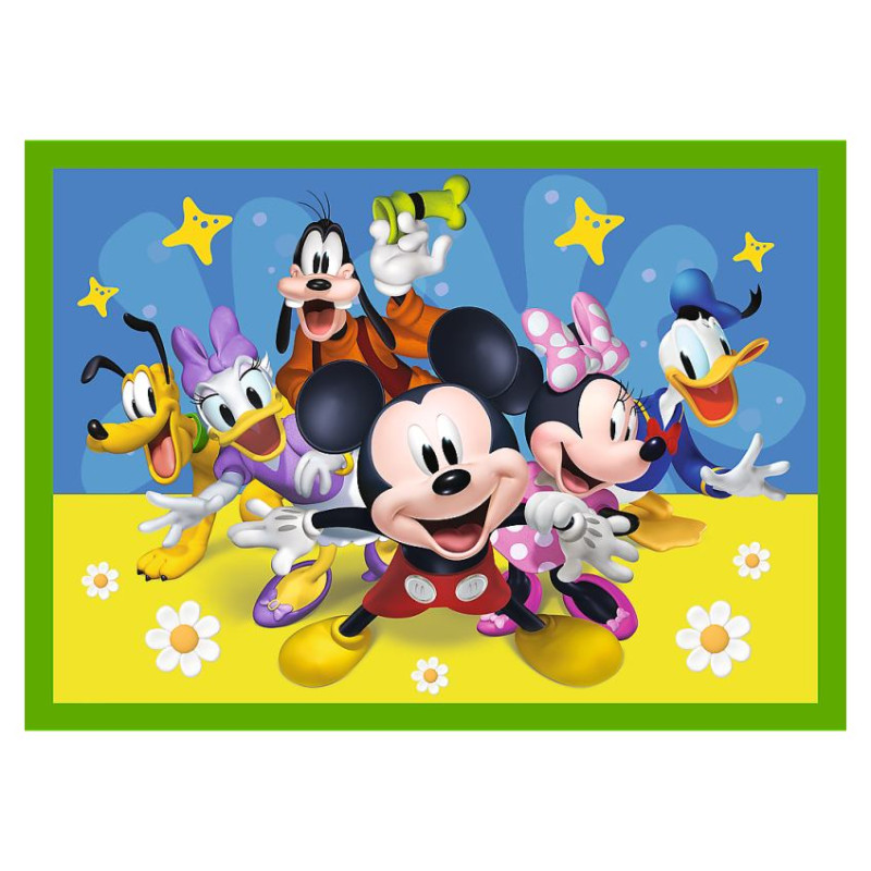 Trefl MICKEY MOUSE Pužļu komplekts 4 in1, 12+15+20+24 gab.