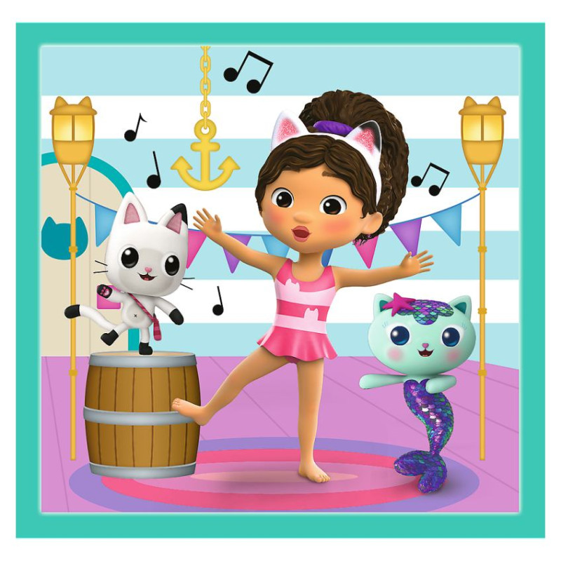 Trefl GABBY&acute;S DOLLHOUSE Pužļu komplekts 3in1