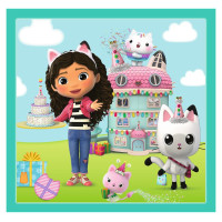 Trefl GABBY´S DOLLHOUSE Pužļu komplekts 3in1