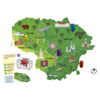Tactic Galda spēle "Es mīlu Lietuvu" (Lietuviešu val.)