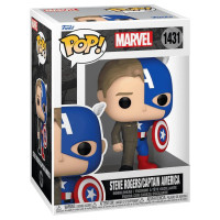 Funko POP! Vinila figūra: Marvel - Captain America / Steve Rogers (Split)