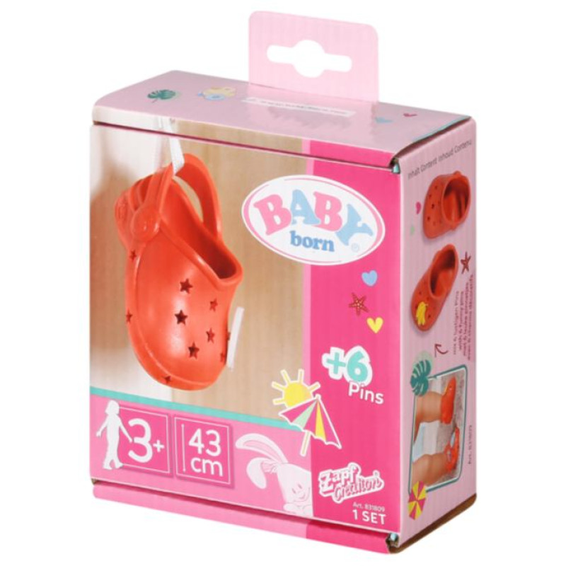 Baby Born Brīvdienu apavi ar piespraudēm