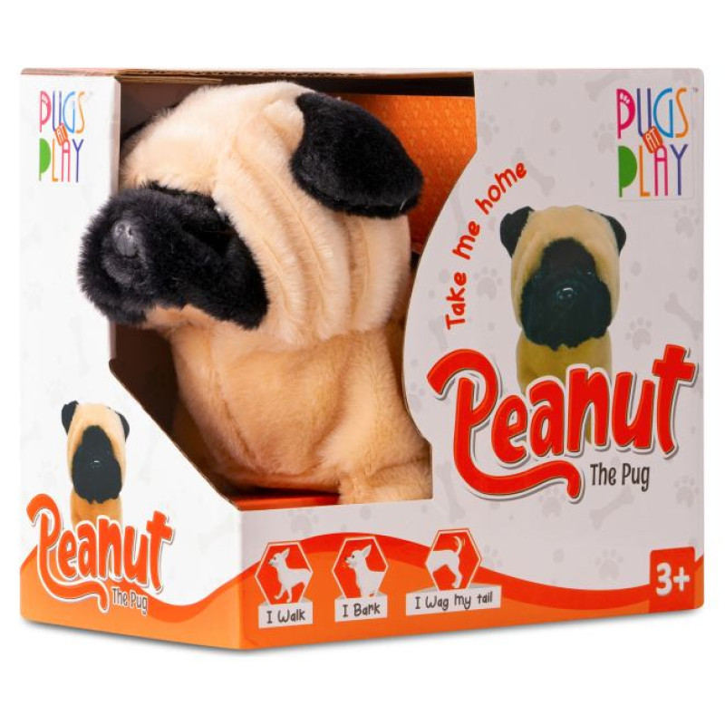 Pugs At Play Staigājo&scaron;s suns "Peanut"