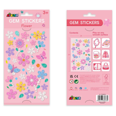 Avenir Dārgakmeņu uzlīmes: Ziedi