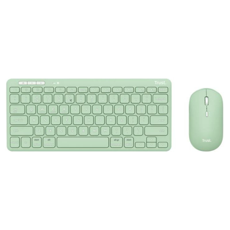 Trust KEYBOARD +MOUSE WRL LYRA/GREEN 24942 TRUST