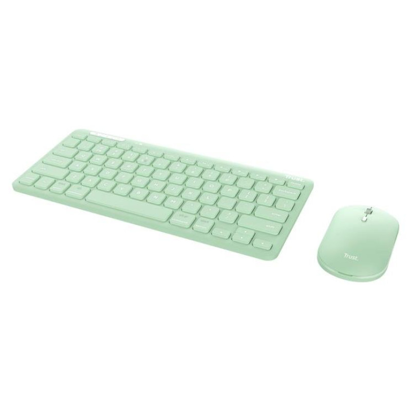 Trust KEYBOARD +MOUSE WRL LYRA/GREEN 24942 TRUST