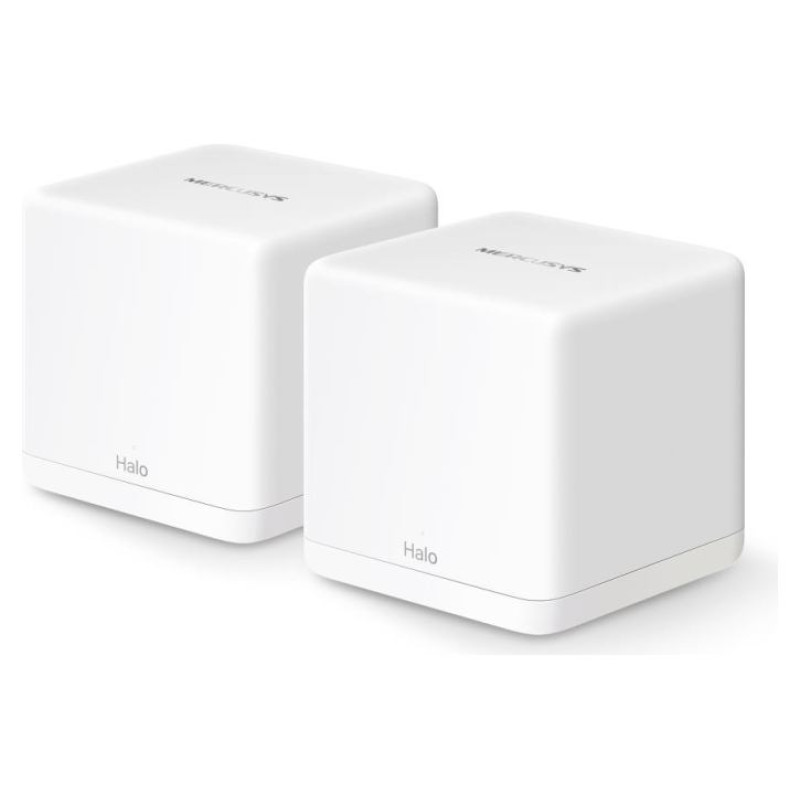 Mercusys Wireless Router|MERCUSYS|Wireless Access Point / Router|2-pack|1500 Mbps|Mesh|IEEE 802.3ac|IEEE 802.11a|IEEE 802.11b|IEEE 802.11g|IEEE 802.11n|IEEE 802.11ax|2x10/100/1000M|LAN \ WAN ports 3|HALOH60X(2-PACK)