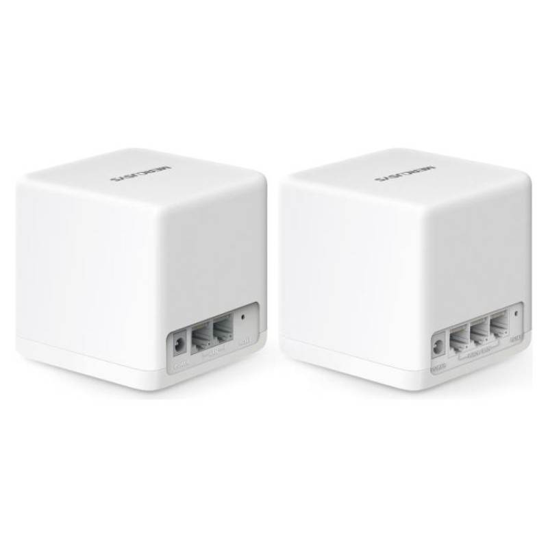 Mercusys Wireless Router|MERCUSYS|Wireless Access Point / Router|2-pack|1500 Mbps|Mesh|IEEE 802.3ac|IEEE 802.11a|IEEE 802.11b|IEEE 802.11g|IEEE 802.11n|IEEE 802.11ax|2x10/100/1000M|LAN \ WAN ports 3|HALOH60X(2-PACK)