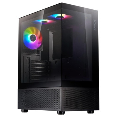 Adata Case|ADATA|INVADER X MINI|MidiTower|Case product features Transparent panel|ATX|MicroATX|MiniITX|Colour Black|INVADERXMINIMT-BKCWW