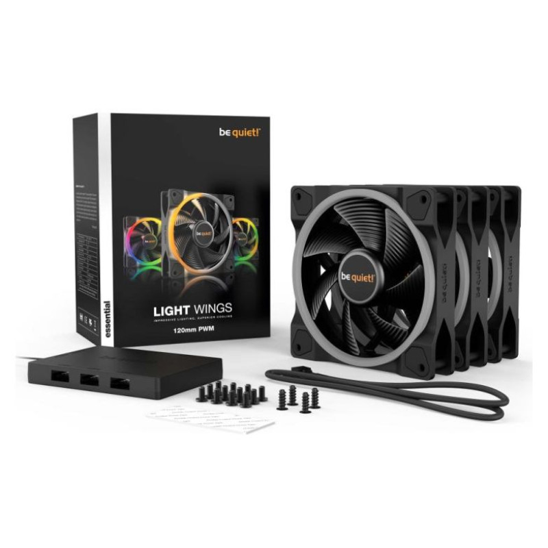 Be Quiet CASE FAN 120MM LIGHT WINGS/TRIPLE-PACK BL076 BE QUIET