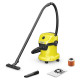 Karcher Vacuum Cleaner|KARCHER|Wet and dry vacuum cleaner WD 3 V-15/6/20|1000 Watts|Suction power 230W|Capacity 15 l|Noise 74 dB|Yellow|Weight 4.6 kg|1.628-122.0
