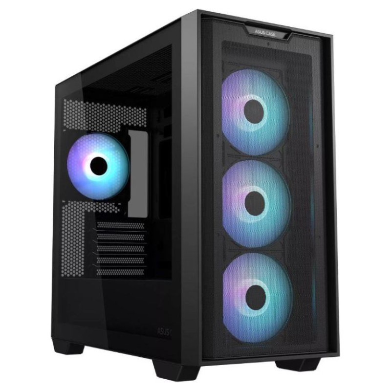 Asus Case|ASUS|A21 PLUS|MidiTower|Case product features Transparent panel|Not included|MicroATX|MiniITX|Colour Black|A21PLUSTGARGBBLACK