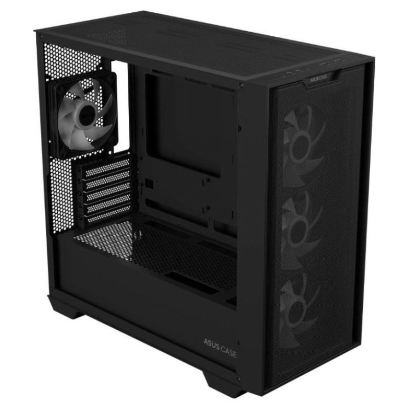 Asus Case|ASUS|A21 PLUS|MidiTower|Case product features Transparent panel|Not included|MicroATX|MiniITX|Colour Black|A21PLUSTGARGBBLACK