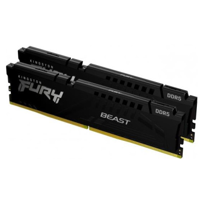 Kingston DRAM 32GB 5200MT/s DDR5 CL40 DIMM (Kit of 2) FURY Beast Black XMP