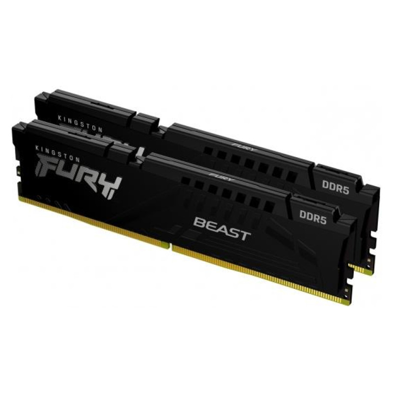 Kingston DRAM 32GB 5200MT/s DDR5 CL40 DIMM (Kit of 2) FURY Beast Black XMP