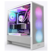 Nzxt Case|NZXT|H5 FLOW RGB 2024|MidiTower|Case product features Transparent panel|Not included|ATX|EATX|MicroATX|MiniITX|Colour White|CC-H52FW-R1
