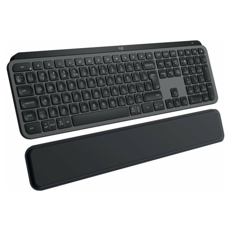 Logitech MX Keys S Plus Bluetooth Illuminated Keyboard with Palm Rest - GRAPHITE - US INT'L
