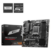 MSI Mainboard|MSI|AMD B650|SAM5|Micro-ATX|Memory DDR5|Memory slots 4|2xPCI-Express 1x|1xPCI-Express 16x|2xM.2|1x15pin D-sub|1xHDMI|1xDisplayPort|4xUSB 2.0|4xUSB 3.2|1xPS/2|1xRJ45|3xAudio port|PROB650M-P