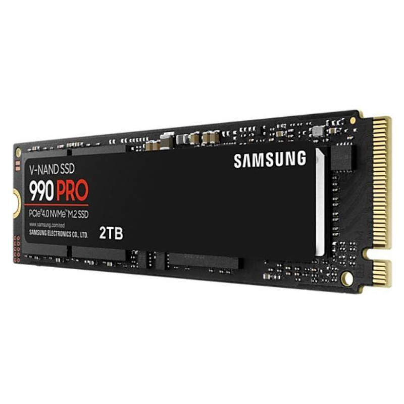 Samsung SSD|SAMSUNG|990 PRO|2TB|M.2|PCIE|NVMe|MLC|Write speed 6900 MBytes/sec|Read speed 7450 MBytes/sec|2.3mm|TBW 1200 TB|MTBF 1500000 hours|MZ-V9P2T0BW