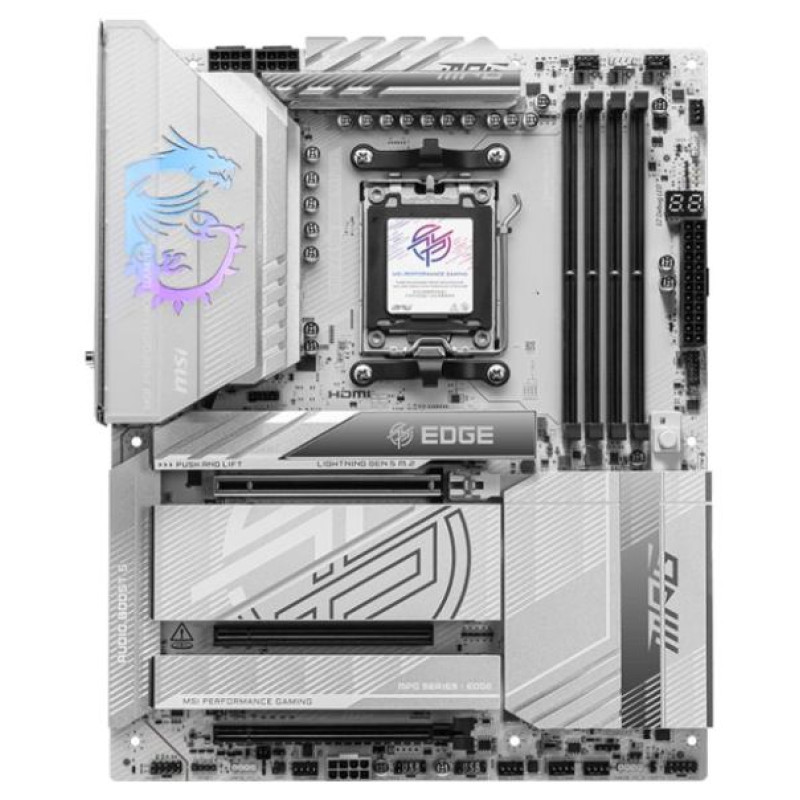 MSI Mainboard|MSI|AMD X870E|SAM5|ATX|Memory DDR5|Memory slots 4|3xPCI-Express 16x|4xM.2|1xHDMI|1xAudio-In|1xAudio-Out|4xUSB 2.0|5xUSB 3.2|3xUSB-C|1xOptical S/PDIF|1xRJ45|MPGX870EEDGETIWIFI