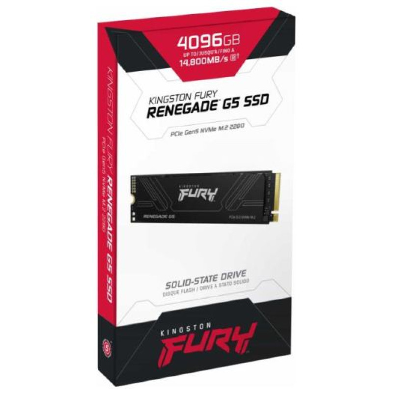 Kingston 4096GB FURY Renegade G5 PCIe 5.0 M.2 NVMe SSD