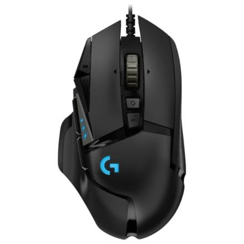 Logitech G502 Corded Gaming Mouse - HERO - BLACK - USB - EER2