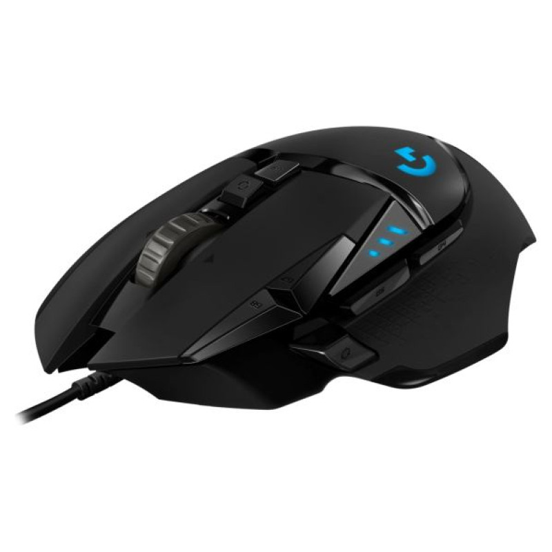 Logitech G502 Corded Gaming Mouse - HERO - BLACK - USB - EER2
