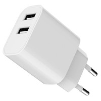 Gembird CHARGER USB UNIVERSAL WHITE/2P TA-UC-2A12-01 GEMBIRD