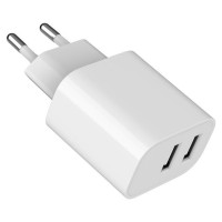 Gembird CHARGER USB UNIVERSAL WHITE/2P TA-UC-2A12-01 GEMBIRD