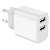 Gembird CHARGER USB UNIVERSAL WHITE/2P TA-UC-2A12-01 GEMBIRD