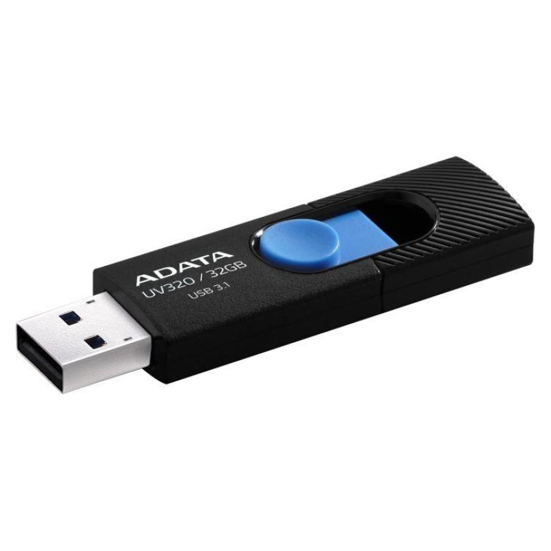 Adata MEMORY DRIVE FLASH USB3.1 32GB/BLACK AUV320-32G-RBKBL ADATA